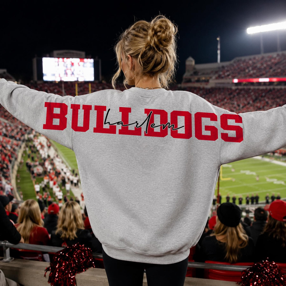 Custom Varsity Team Sweatshirt | Personalized Game Day Crewneck