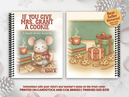 Personalized Teacher Christmas Gift Book - Give Your Teacher a Cookie
