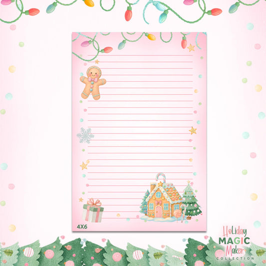 Pink Magic Maker™ Holiday List Pad – 4×6 Notepad