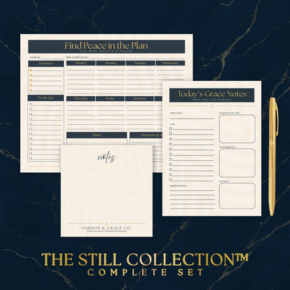 Christian Stationery Gift Set - 3-Piece Faith Planner Bundle