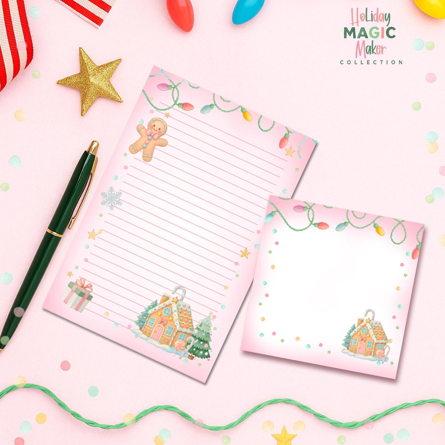 Pink Magic Maker Holiday Desk Pad 10×8 – Harbor & Grace™