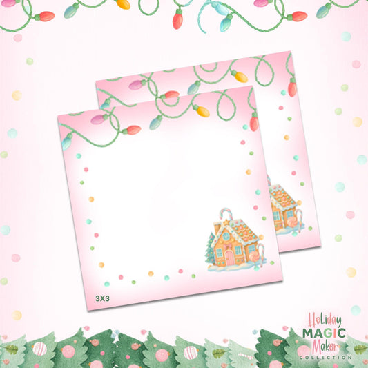 Pink Magic Maker™ 3×3 Notes – Mini Holiday Pad