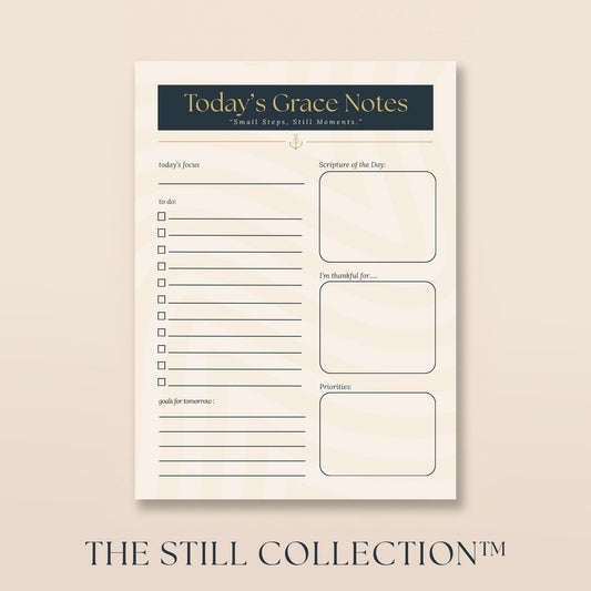 Grace Notes Christian Notepad – 4×6 Daily Scripture Pad