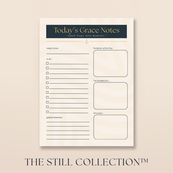 Grace Notes Christian Notepad – 4×6 Daily Scripture Pad