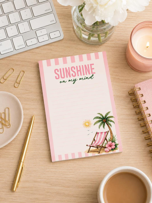 Sunshine on My Mind Notepad by Harbor & Grace