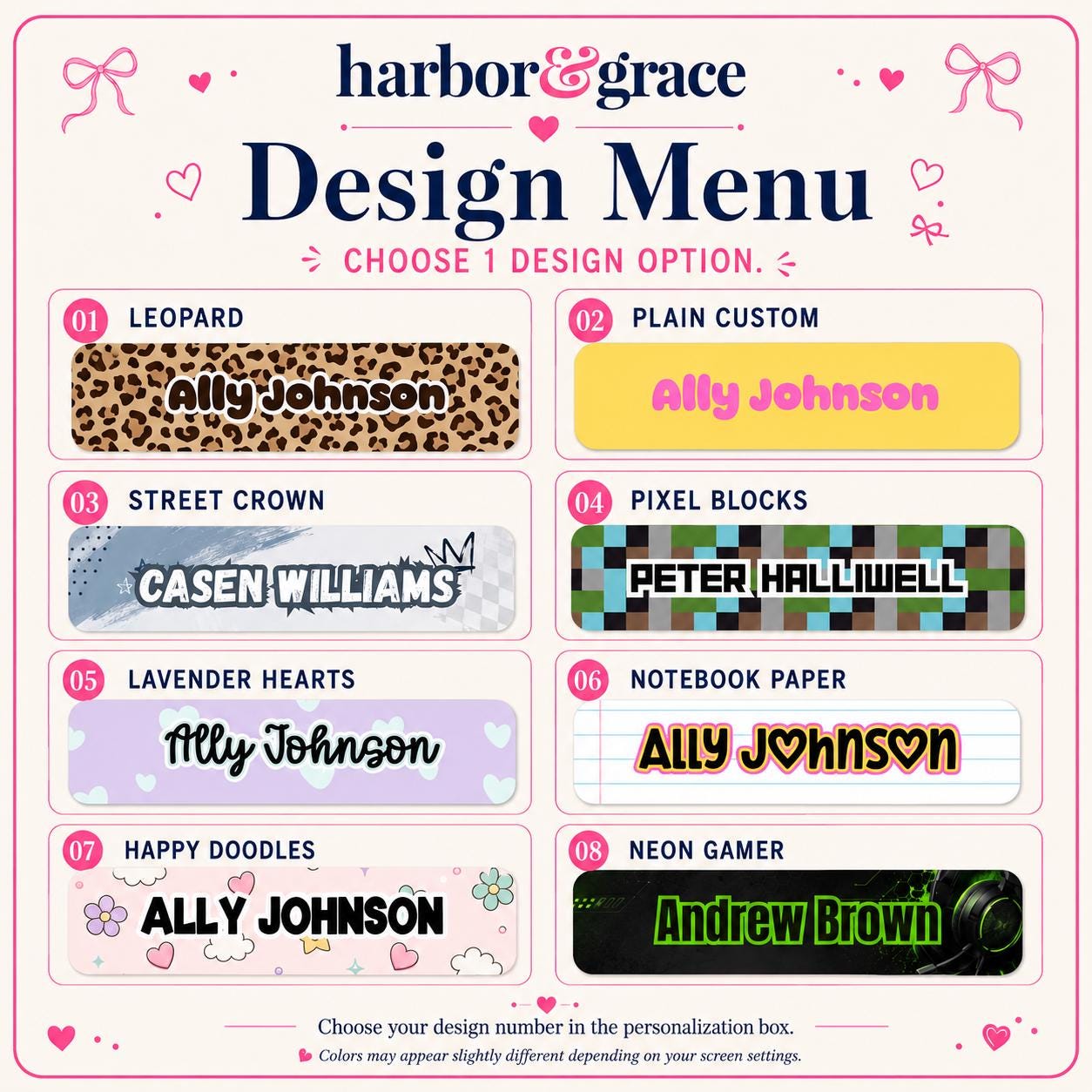 Personalized Waterproof Name Labels product photo 5