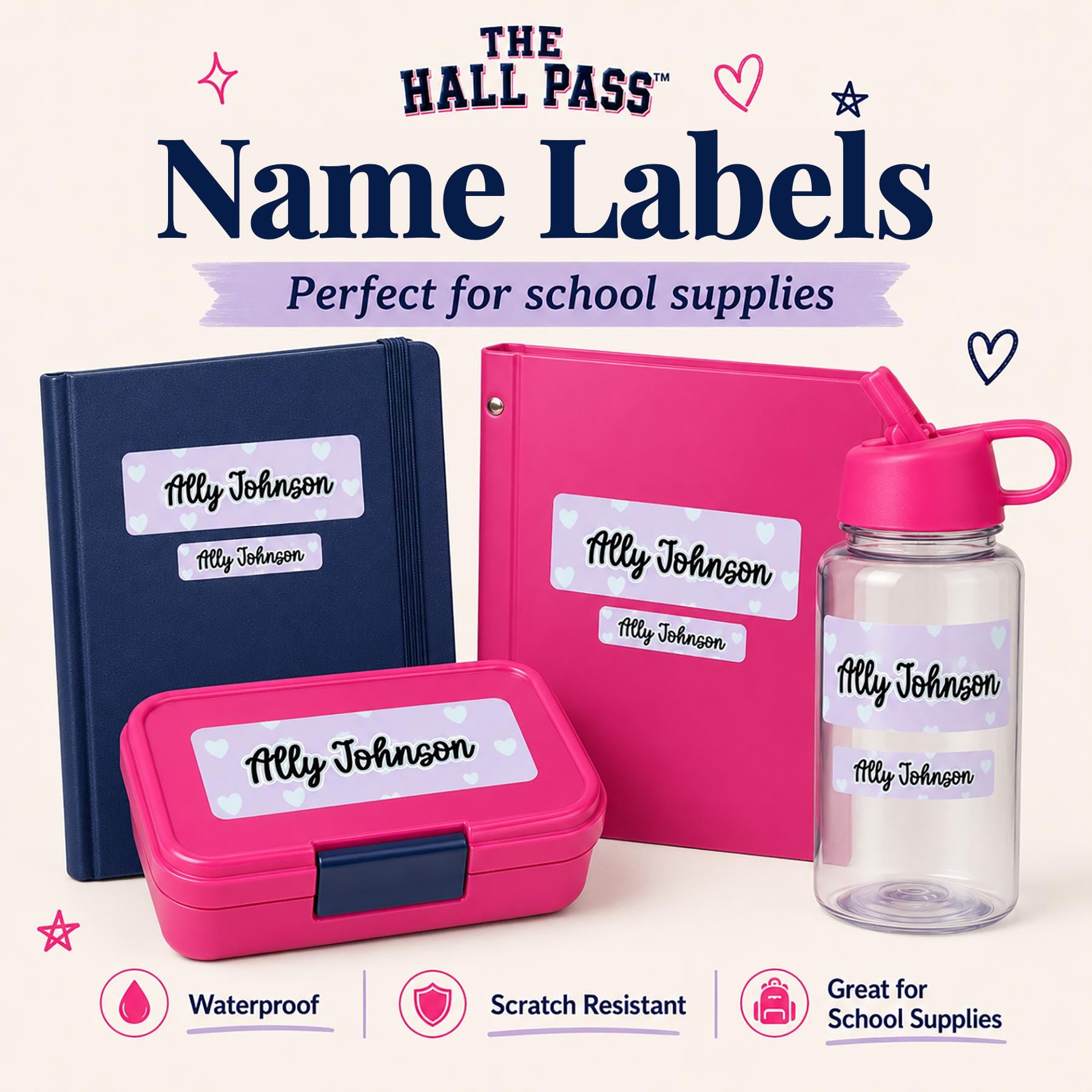 Personalized Waterproof Name Labels product photo 3