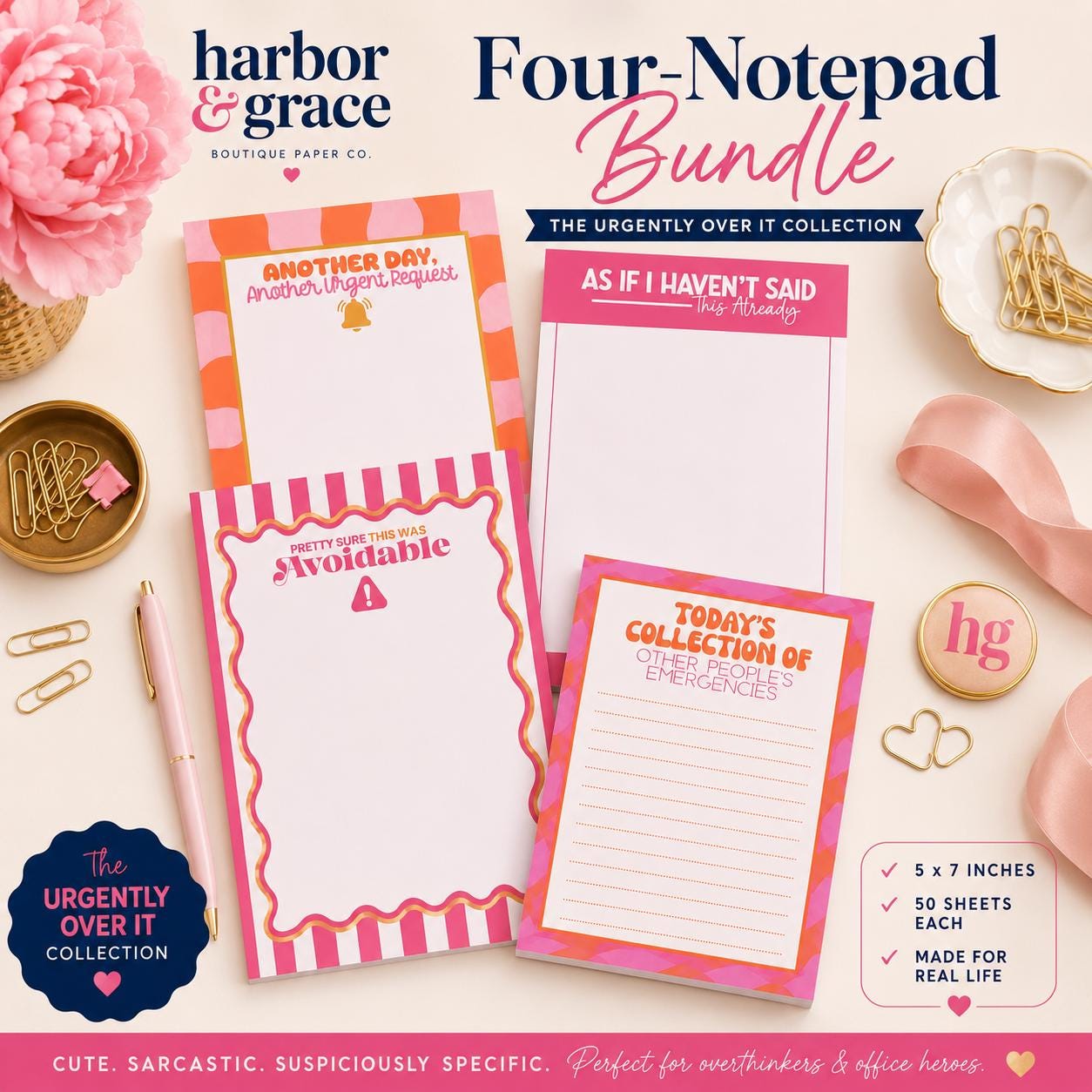 The Urgently Over It Notepad Set product photo 4