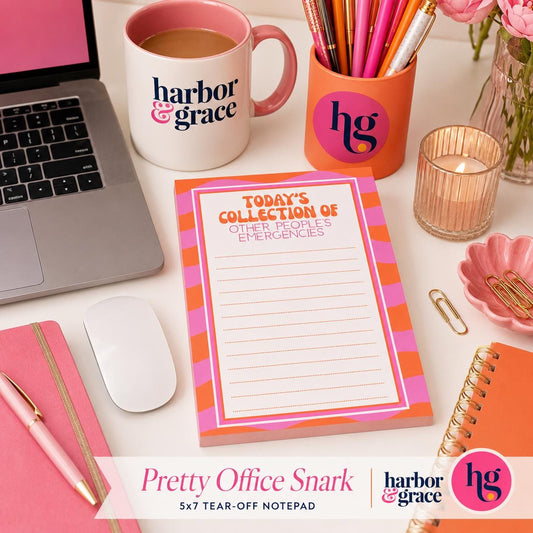 Today's Collection of Other People's Emergencies Notepad by Harbor & Grace
