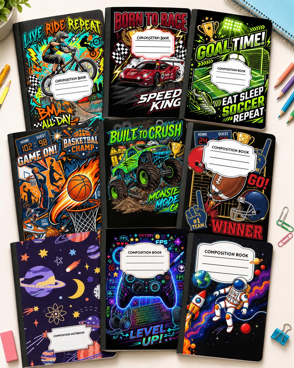 Gaming, Sports & Space Composition Notebook product photo 2