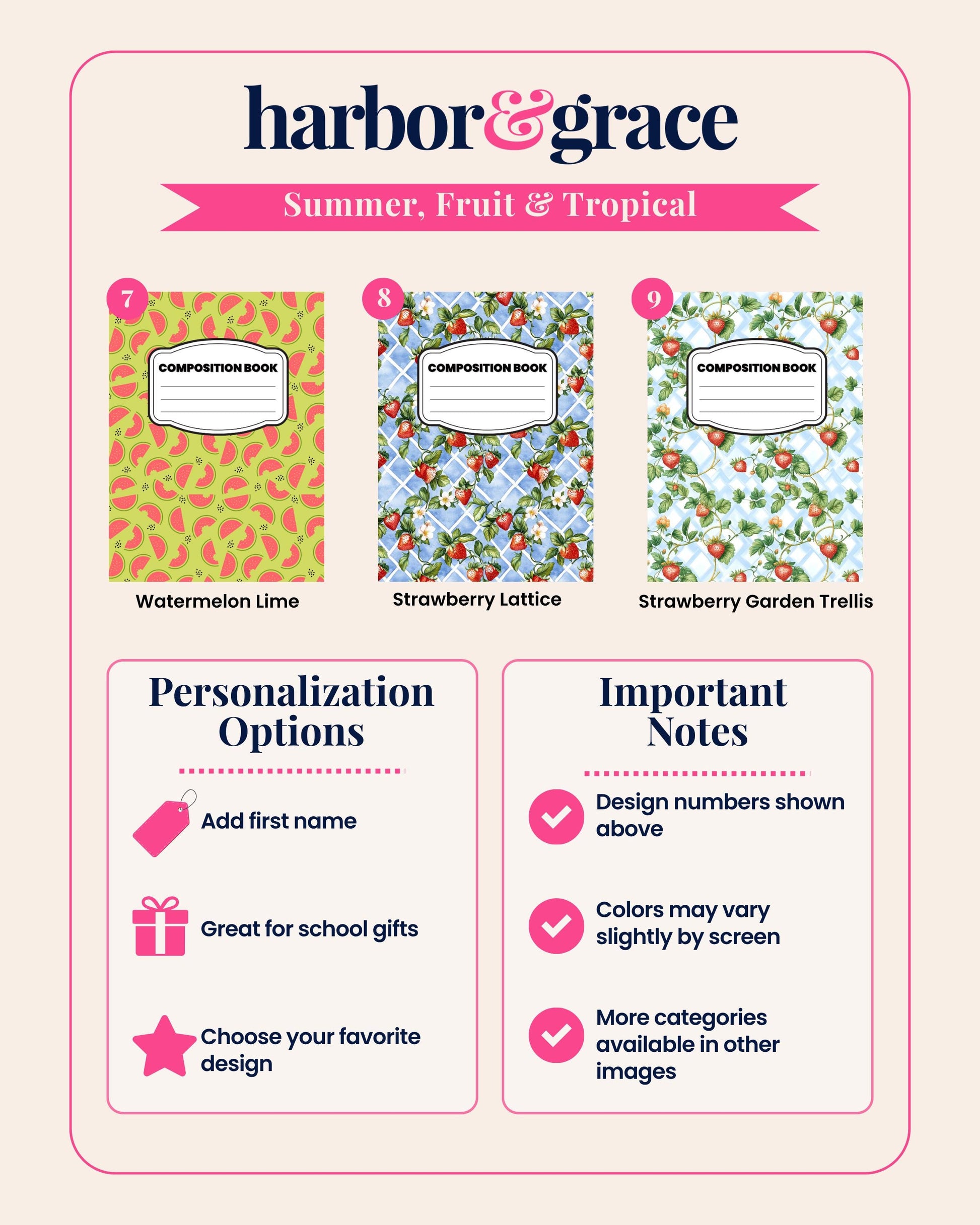 Fruit & Tropical Composition Notebook product photo 4