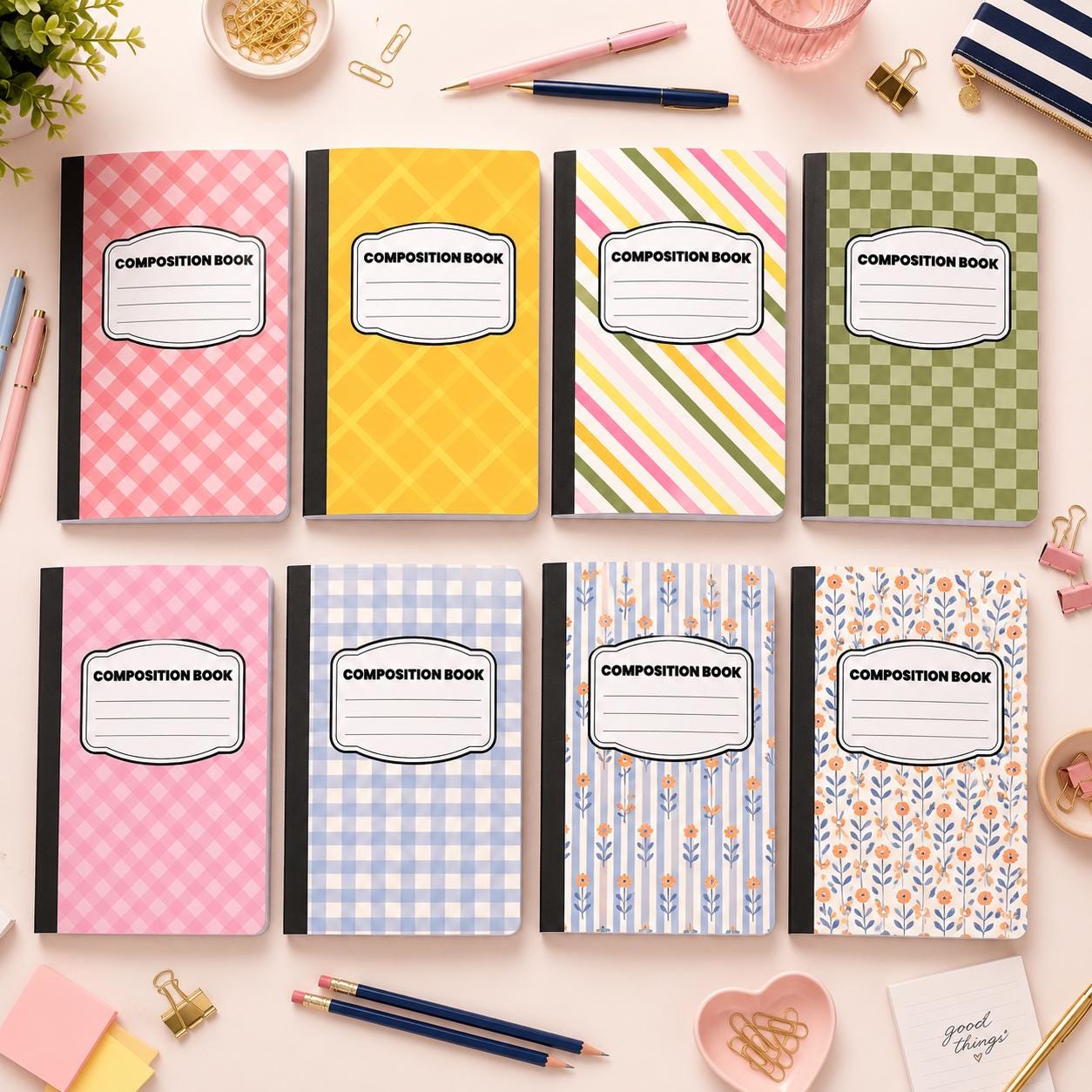 Preppy & Pattern Composition Notebook product photo 2
