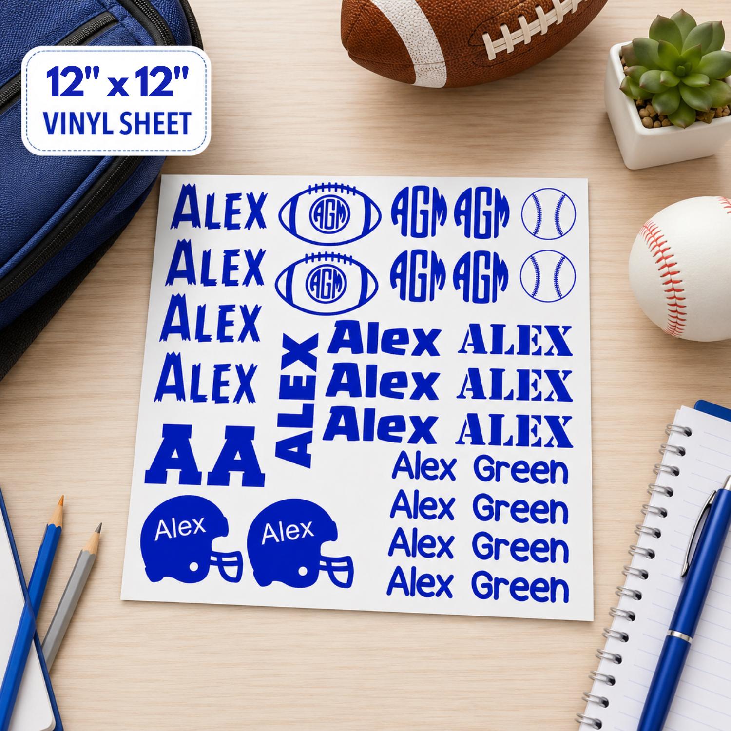 Personalized Vinyl Name Decal Sheet product photo 7