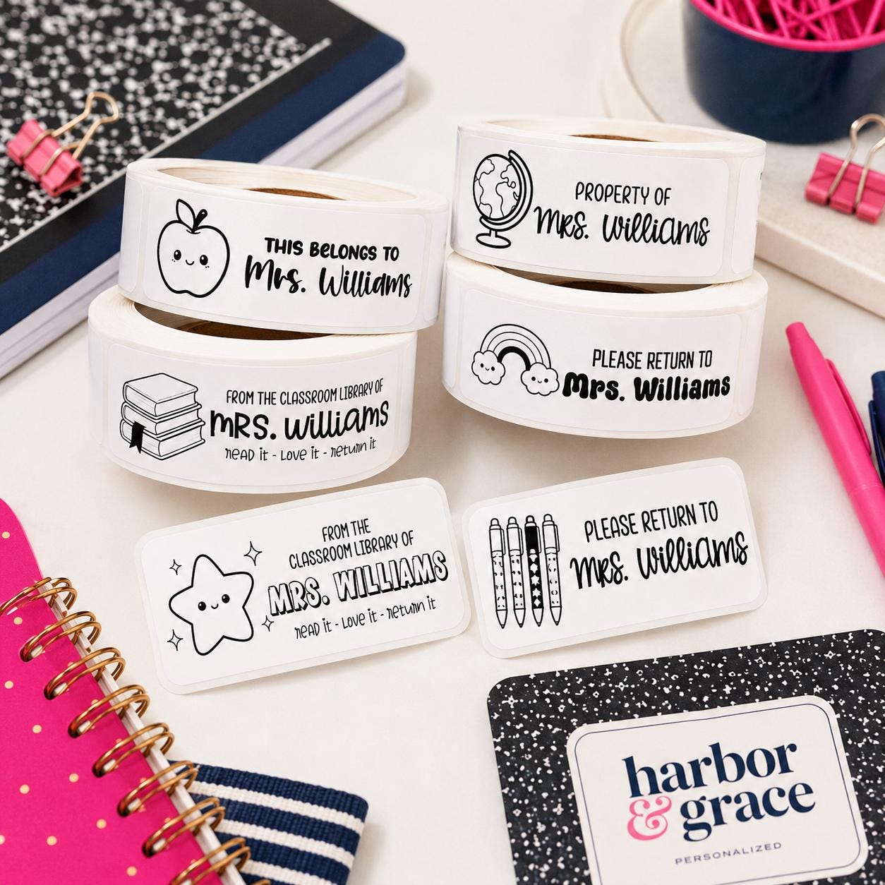 Personalized Teacher Name Labels product photo 2