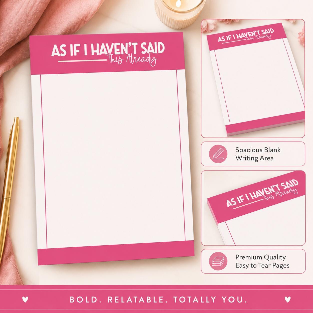 As If I Haven't Said This Already Notepad product photo 3