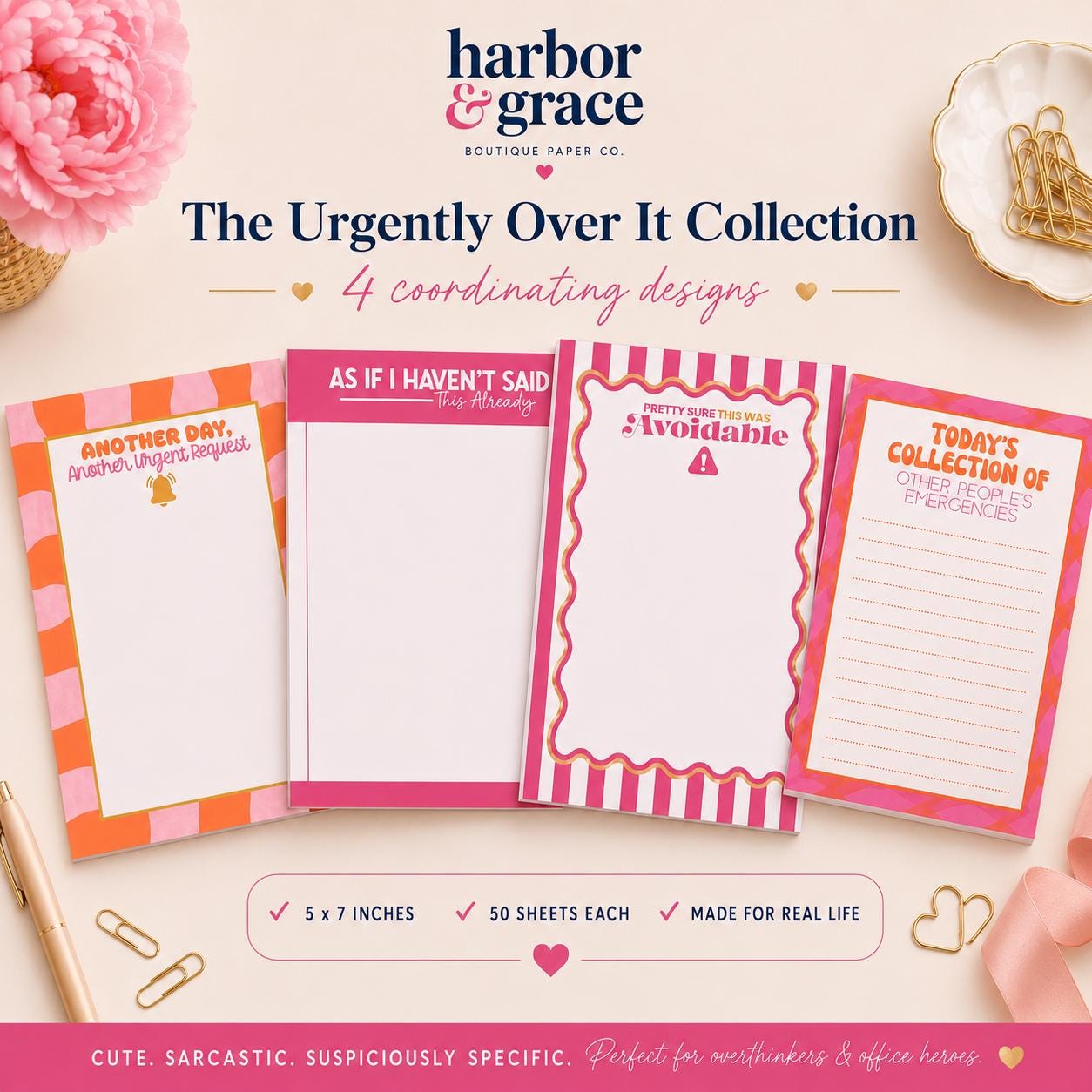 The Urgently Over It Notepad Set product photo 8