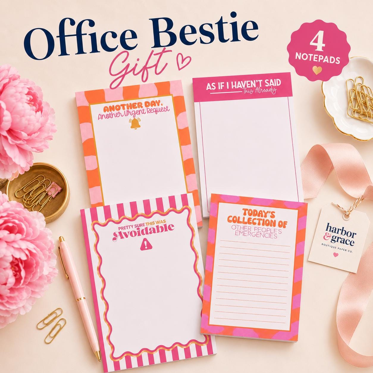 The Urgently Over It Notepad Set by Harbor & Grace