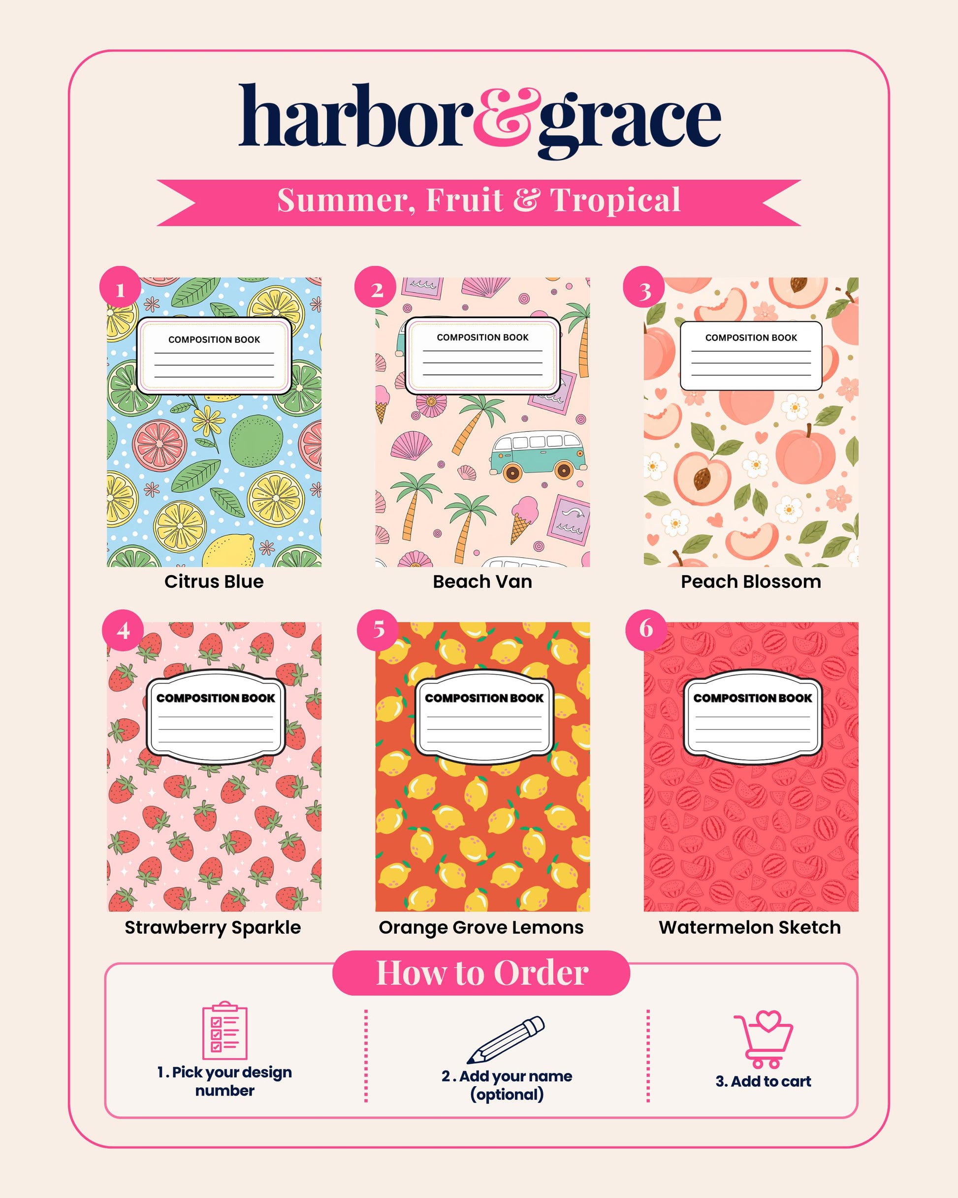 Fruit & Tropical Composition Notebook product photo 3