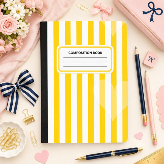 Coquette & Girly Composition Notebook by Harbor & Grace