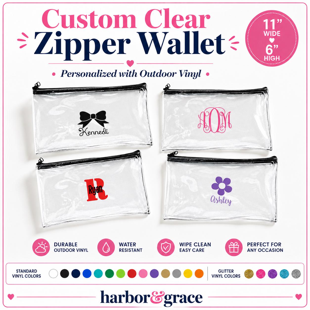Personalized Clear Zipper Pouch product photo 8