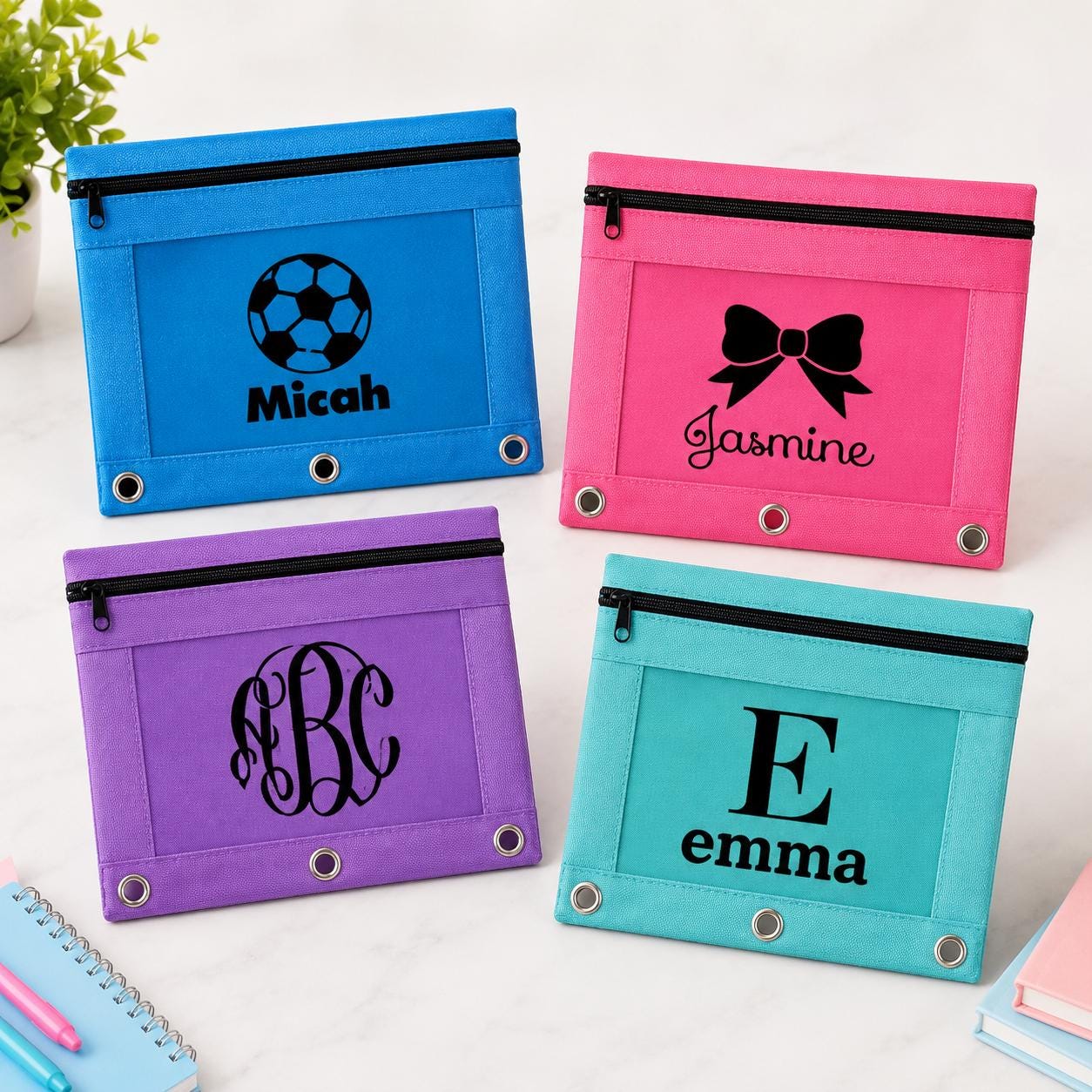 Personalized 3-Ring Binder Pencil Pouch product photo 7