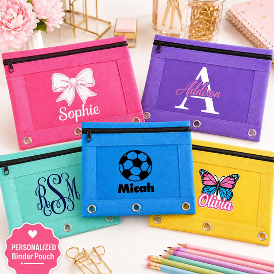 Personalized 3-Ring Binder Pencil Pouch product photo 2