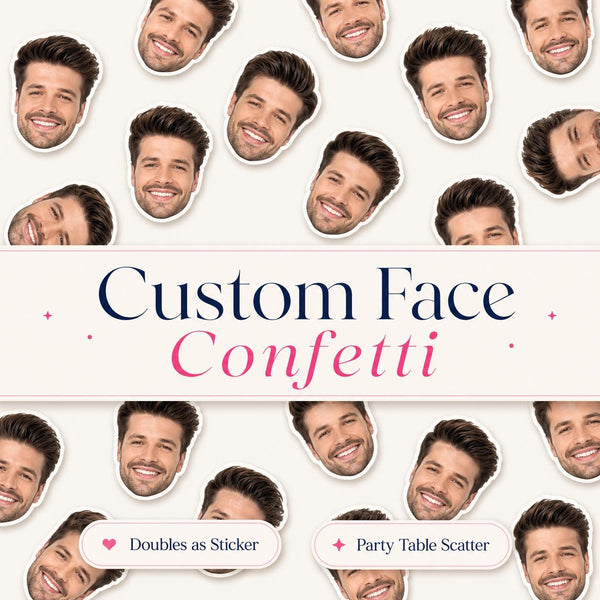 Custom Face Confetti by Harbor & Grace