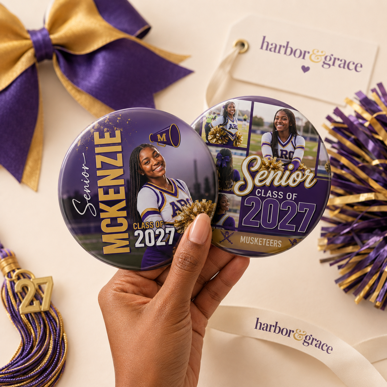 Custom Sports Photo Button