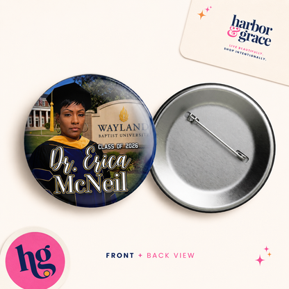 Custom Graduation Photo Button