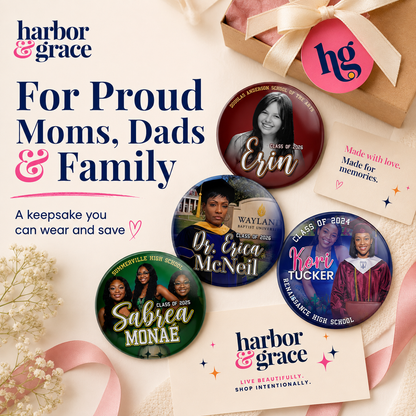 Custom Graduation Photo Button