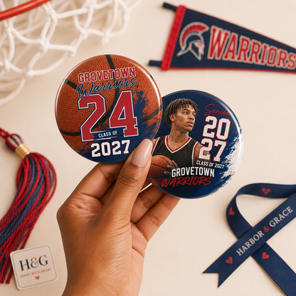 Custom Sports Photo Button
