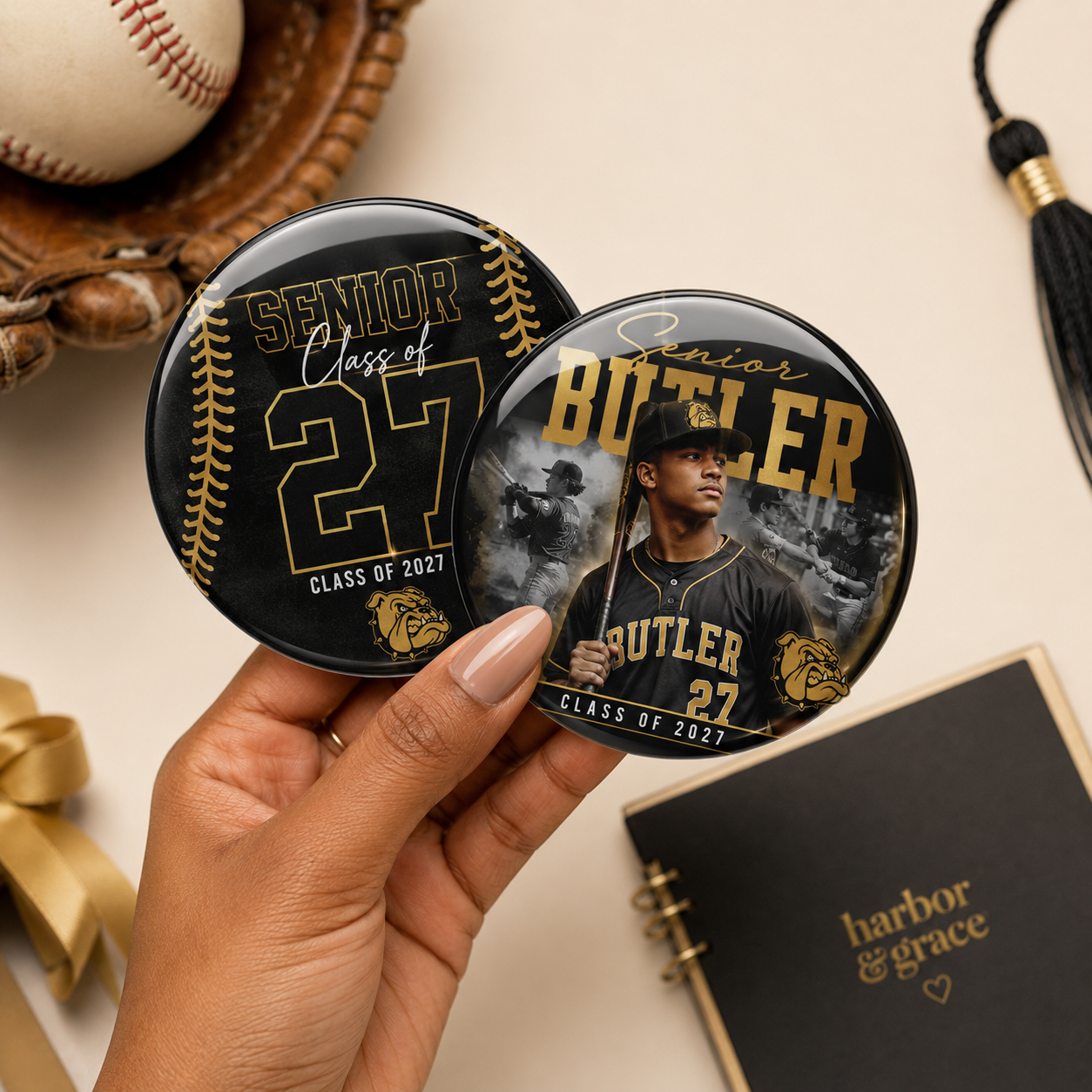Custom Sports Photo Button